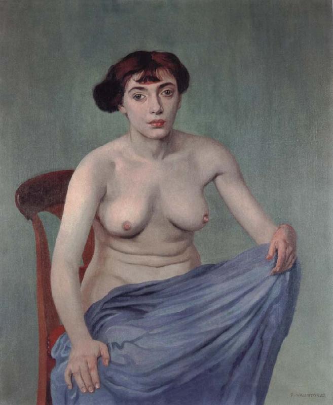 Felix Vallotton Torso with blue cloth